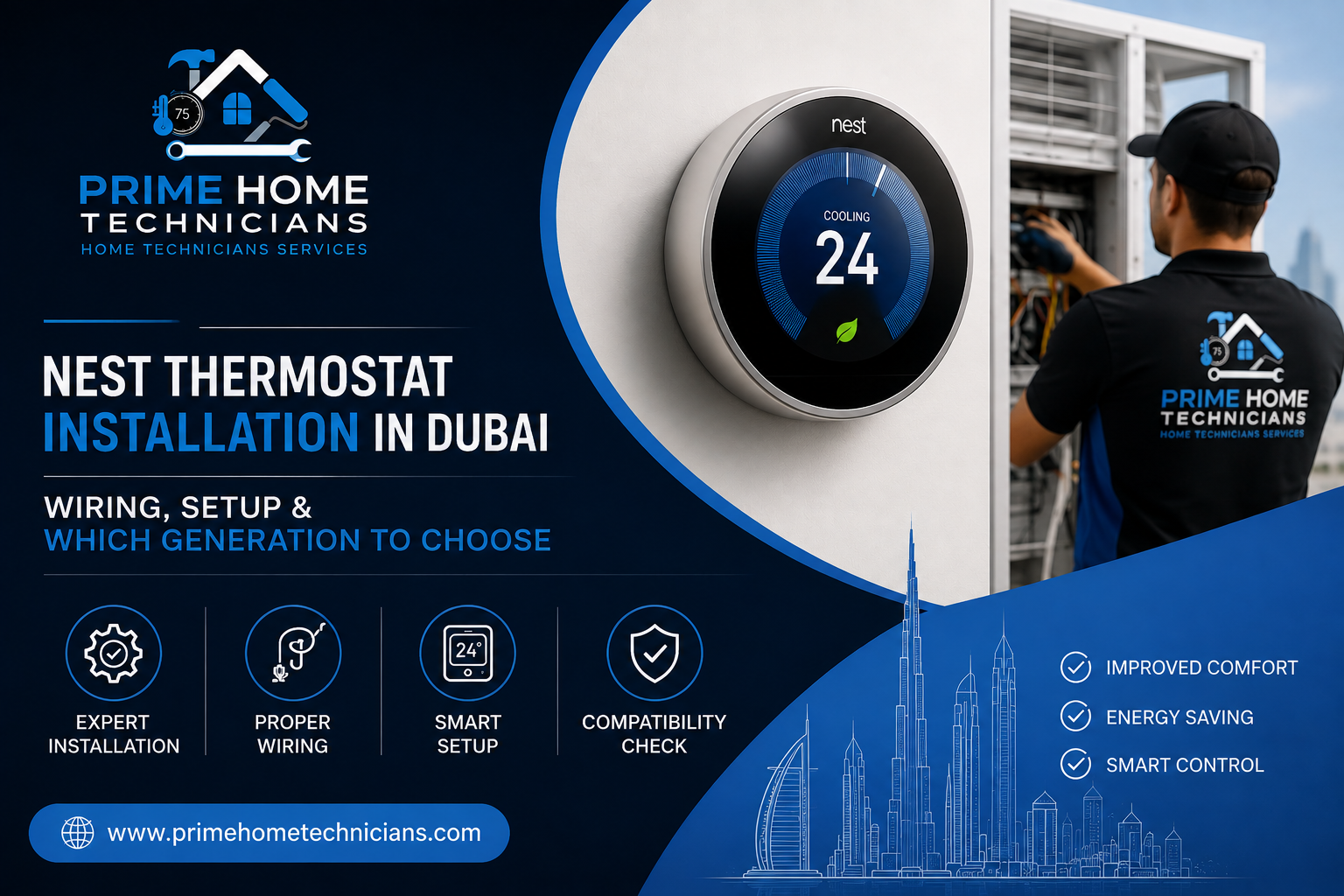 Nest Thermostat Installation in Dubai