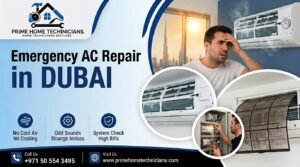 Emergency AC repair services in Dubai by Prime Home Technicians.